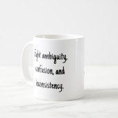 Oxford Comma PSA Kaffeetasse (Vorderseite Links)