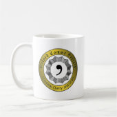 Oxford Comma Society Kaffeetasse (Links)