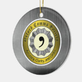 Oxford Comma Society Keramik Ornament (Links)