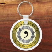 Oxford Comma Society Schlüsselanhänger (Vorderseite)