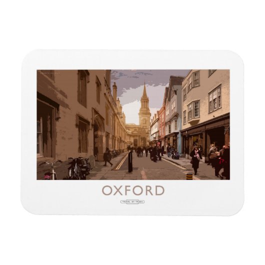 Oxford-Eisenbahnplakat Magnet (Horizontal)