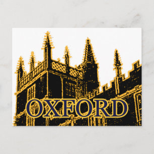 Oxford England 1986 Gebäude Spirals Brown Postkarte