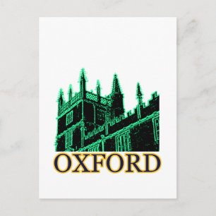 Oxford England 1986 Gebäude Spirals Green Postkarte