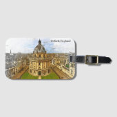 Oxford England Castle Panorama View Gepäckanhänger (Vorderseite (Horizontal))