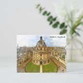 Oxford England Castle Panorama View Postkarte (Stehend Vorderseite)