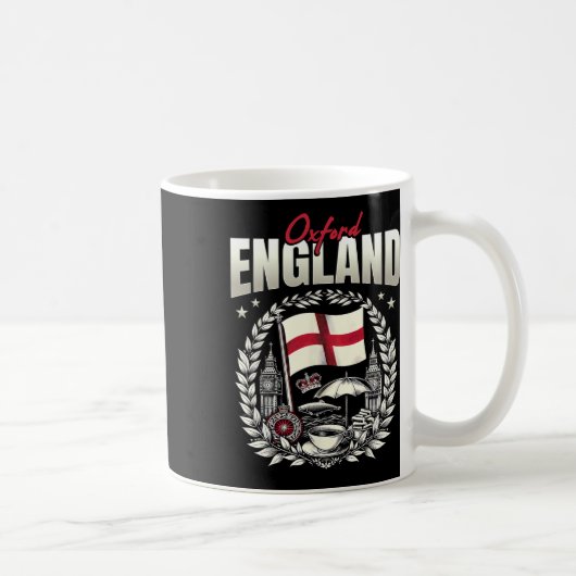 Oxford England Flag Souvenir Oxford Vacation Kaffeetasse (Rechts)