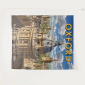 Oxford, England Radcliffe Camera Retro Travel Wandteppich (Vorderseite (Horizontal))