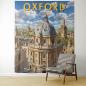 Oxford, England Radcliffe Camera Retro Travel Wandteppich (Beispiel)