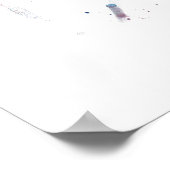 Oxford England Skyline Poster (Ecke)