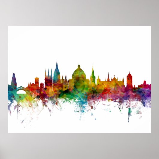 Oxford England Skyline Poster (Vorne)