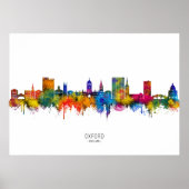 Oxford England Skyline Poster (Vorne)