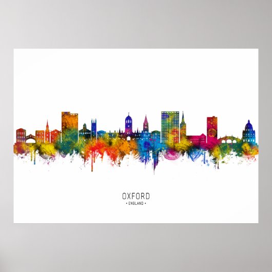Oxford England Skyline Poster (Vorne)