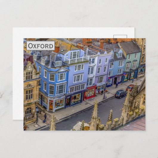 Oxford England Travel Foto Postkarte (Vorne/Hinten)