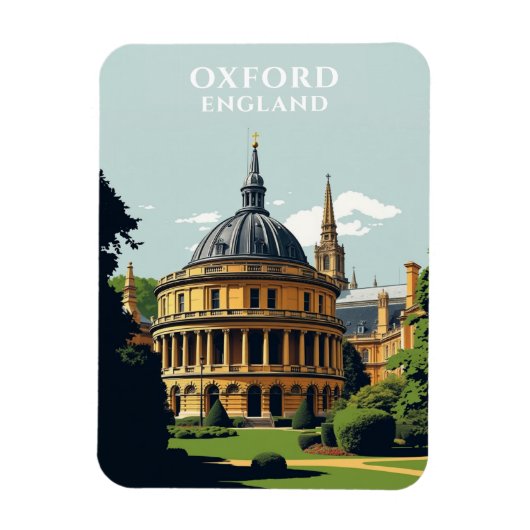 Oxford England Travel Historic Magnet (Vertikal)