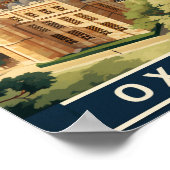 Oxford England Vintag Fame Place Poster (Ecke)