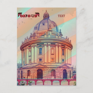 Oxford England Wasser Reise Reise Poster Design  Postkarte
