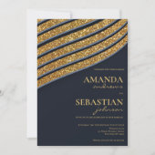 Oxford Glitzer Einladung (Vorderseite)