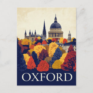 Oxford Herbst Stadtansicht Postkarte