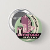 Oxford Hotel, Montevideo, Uruguay, Vintage Travel Button (Vorne & Hinten)