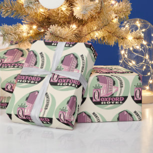 Oxford Hotel, Montevideo, Uruguay, Vintage Travel Geschenkpapier