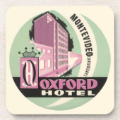 Oxford Hotel, Montevideo, Uruguay, Vintage Travel Getränkeuntersetzer (Vorderseite)
