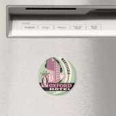 Oxford Hotel, Montevideo, Uruguay, Vintage Travel Magnet (In Situ (Geschirrspüler))