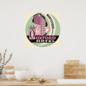 Oxford Hotel, Montevideo, Uruguay, Vintage Travel Poster (Küche)