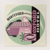 Oxford Hotel, Montevideo, Uruguay, Vintage Travel Puzzle (Vertikal)