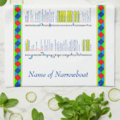 Oxford-Kanal - BRITISCHE Binnenwasserstraßen - Geschirrtuch (Gefaltet)