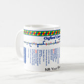 Oxford-Kanal-Weg-Karte (1 von 4) Tasse (Vorderseite Links)