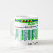 Oxford-Kanal-Weg-Karte (4 von 4) Tasse (Vorderseite Links)