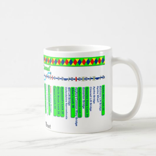 Oxford-Kanal-Weg-Karte (4 von 4) Tasse (Rechts)