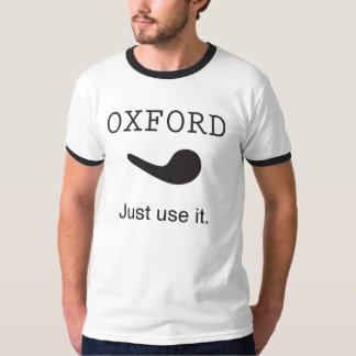 Oxford-Komma. Einfach benutzen. Ringer-Shirt T-Shirt