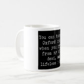 Oxford-Komma Kaffeetasse (Vorderseite Links)