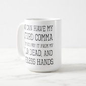 Oxford-Komma-Tasse Kaffeetasse (Vorderseite Links)