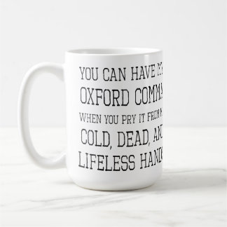 Oxford-Komma-Tasse Kaffeetasse