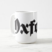 Oxford-Komma-Tasse Kaffeetasse (Vorderseite Links)