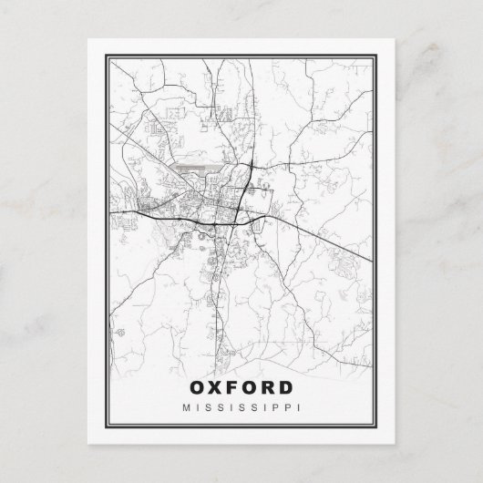 Oxford Map Postkarte (Vorderseite)