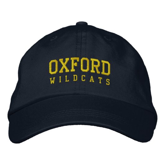 Oxford Michigan bestickt Baseball Hat Bestickte Baseballkappe (Vorderseite)