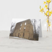 “Oxford Mill Ruins” Christmas Card Karte (Gelbe Blume)