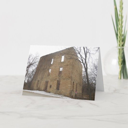 “Oxford Mill Ruins” Christmas Card Karte (Vorderseite)