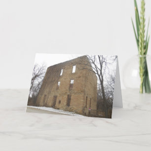 "Oxford Mill Ruins" Geburtskarte Karte