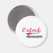 Oxford Mississippi City Classic Magnet (Vorderseite/Rückseite)