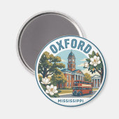 Oxford Mississippi Magnet (Vorderseite/Rückseite)
