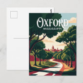 Oxford Mississippi Postkarte (Vorne/Hinten)
