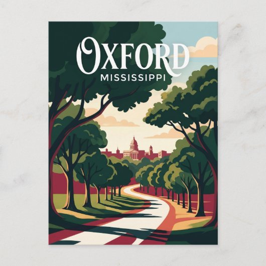 Oxford Mississippi Postkarte (Vorderseite)