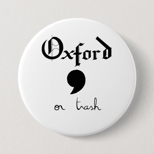Oxford oder Abfall Button (Vorderseite)
