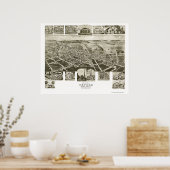 Oxford, PA Panoramic Map - 1907 Poster (Küche)