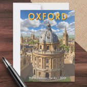 Oxford Skyline Radcliffkamera Retro Personalisiert Postkarte