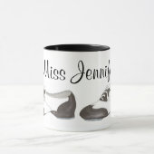 Oxford Stach Shoe Dance Teacher Personalisiert Tap Tasse (Zentrum)